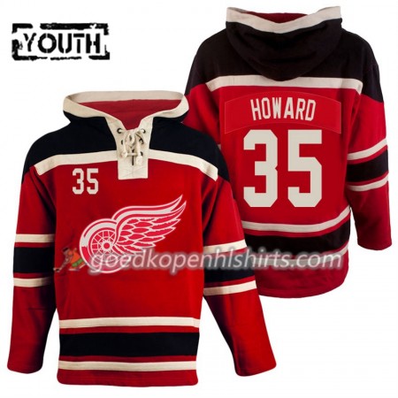 Detroit Red Wings Jimmy Howard 35 Rood Hoodie Sawyer - Kinderen